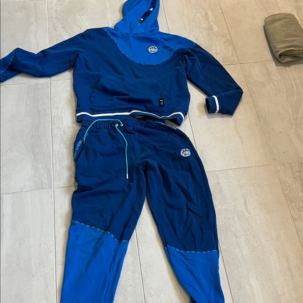 Puma Venice Basketball League Blue Hoodie and Jogger Set
